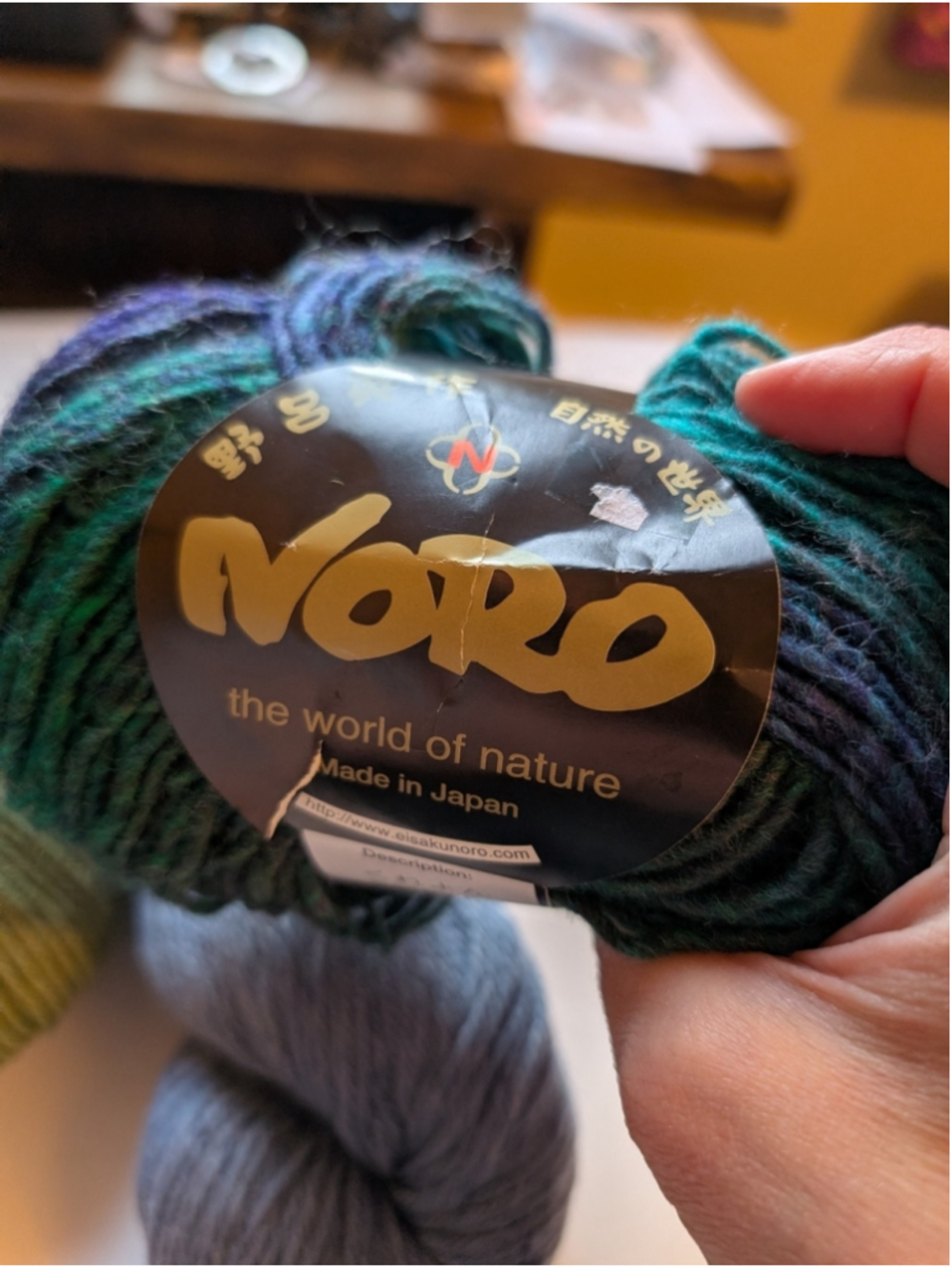 Around The World Assorted Wool Yarn Bundle - Greens, Gray, Plum, Variegated - Picture 6 of 9